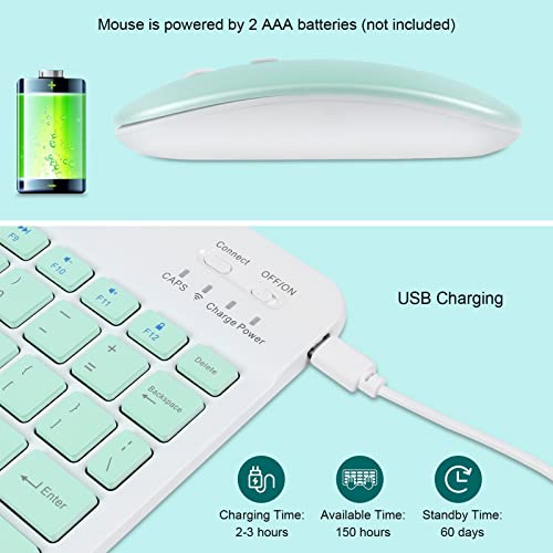 CHUYI Combo Clavier et Souris Bluetooth sans – Image 2