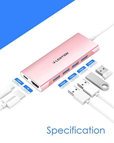 LENTION Hub multiport USB-C avec sortie HDMI – Image 2