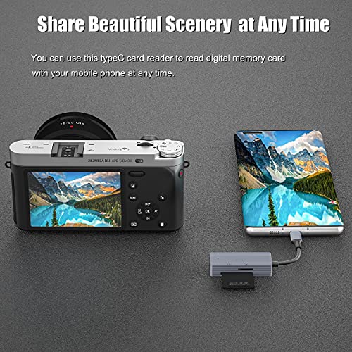 Sunshot Lecteur de carte SD/TF USB C, – Image 2
