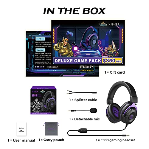 EKSA E900 & Lords Casque de jeu-2