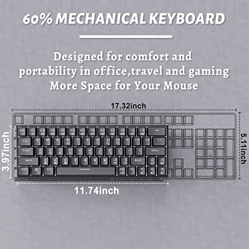 DIERYA DK63 Clavier de jeu mécanique sans – Image 2