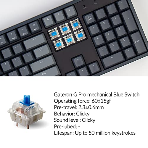 Keychron K10 Clavier de jeu mécanique 104-2