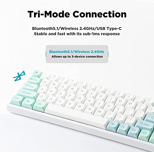 YUNZII YZ68 Mint Clavier mécanique échangeable à-4