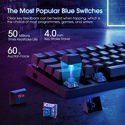 Clavier de jeu portable 60 % mécanique