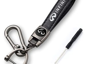 PRSLLA Voiture Noir Porte-clés en cuir véritable