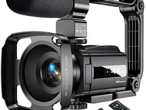 Caméra vidéo 4K Caméscope 48MP 60FPS Caméra