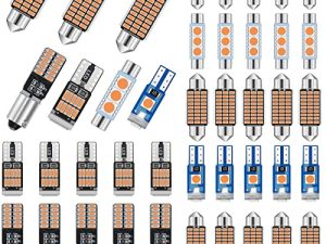 42 Pièces Éclairage intérieur de voiture Plafonnier