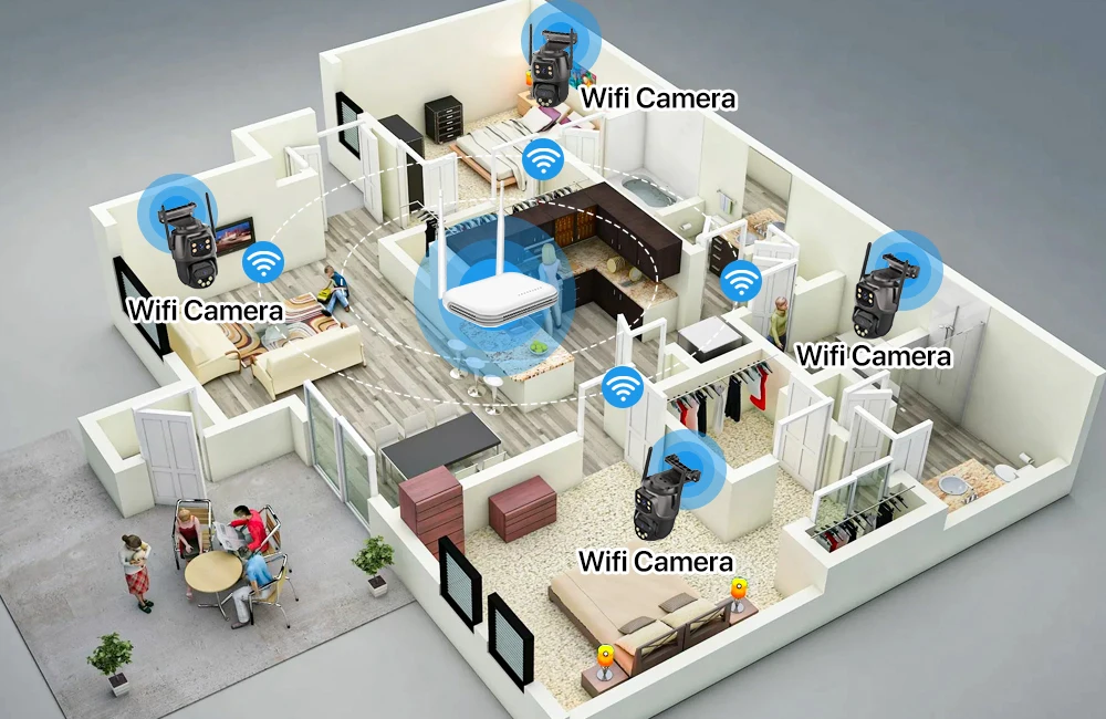 couverture WIFI ultra-large avec mur