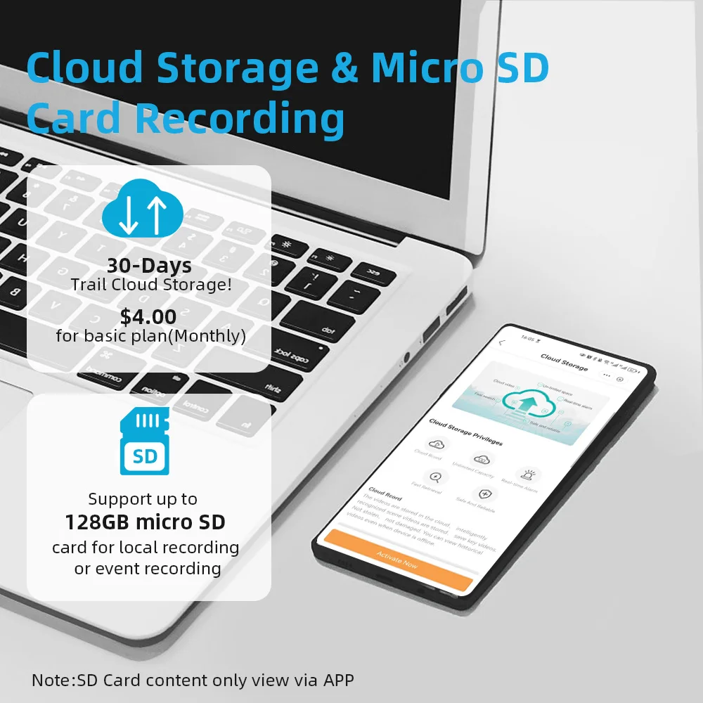 Stockage sur carte Micro SD