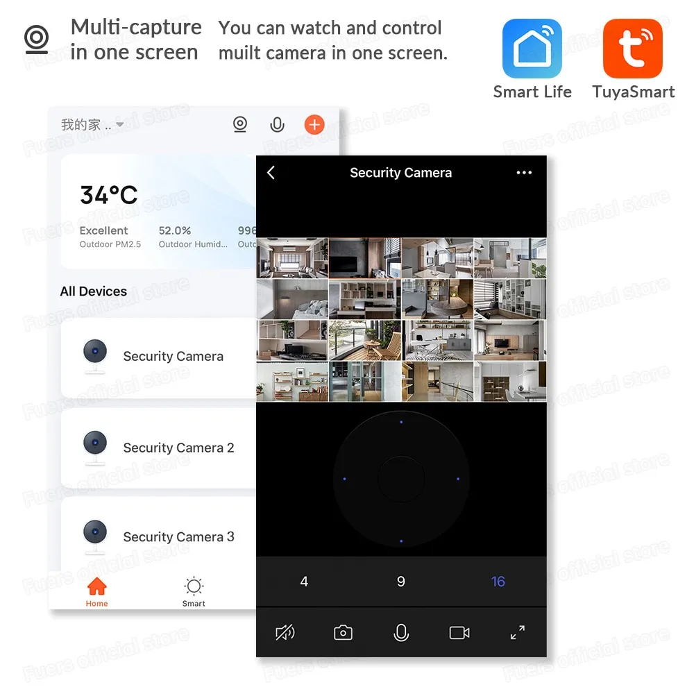 Surveillance multi-caméras