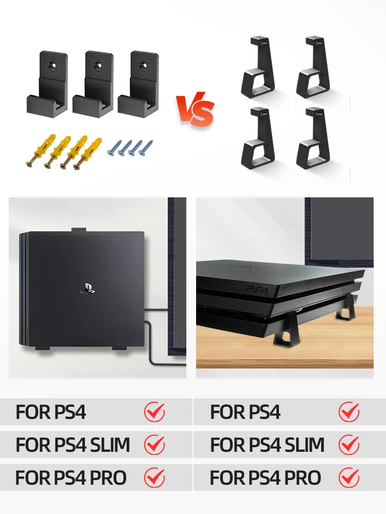 différence entre le support mural et le support horizontal