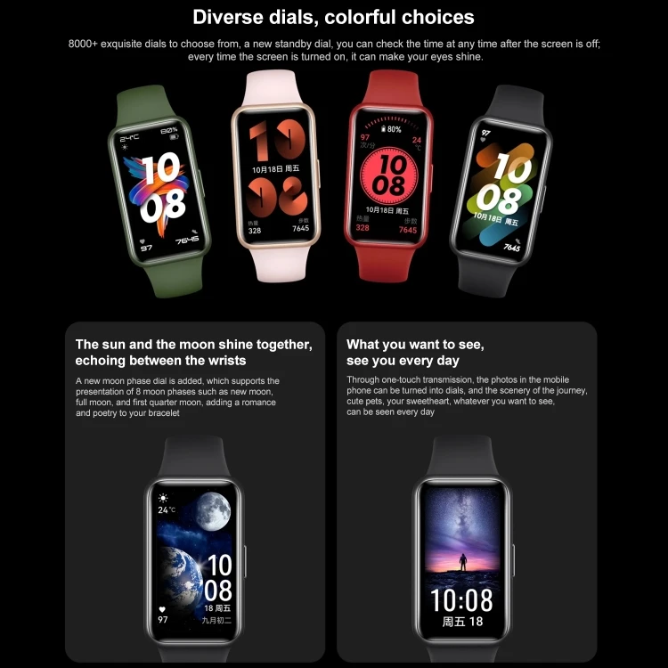 New Arrival Original HUAWEI Band 7 AMOLED Screen Smart Watch Huawei Band