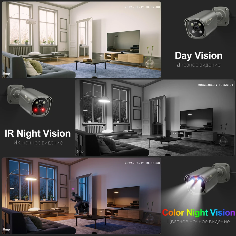 Vision nocturne couleur intelligente AI