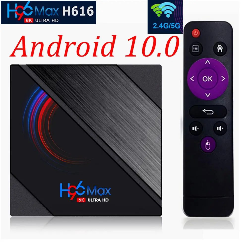 « Boîtier TV H96 Max: Android 10, Allwinner H616, 4 Go/32 Go/64 Go, WiFi 2.4/5 GHz, BT 4.0, touristes » – Test et Avis