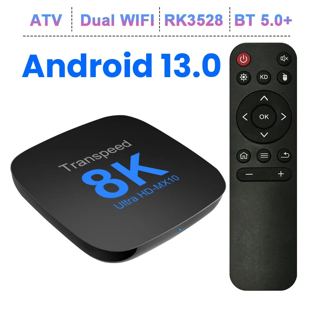 Box TV Android Transpeed avec Double Wifi, Apps TV, Vidéo 8K, BT5.0 – Test et Avis