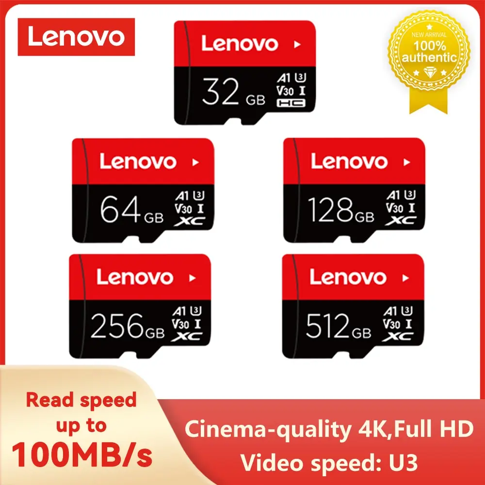 Carte mémoire Lenovo U3 V30 32-512Go – Test et Avis
