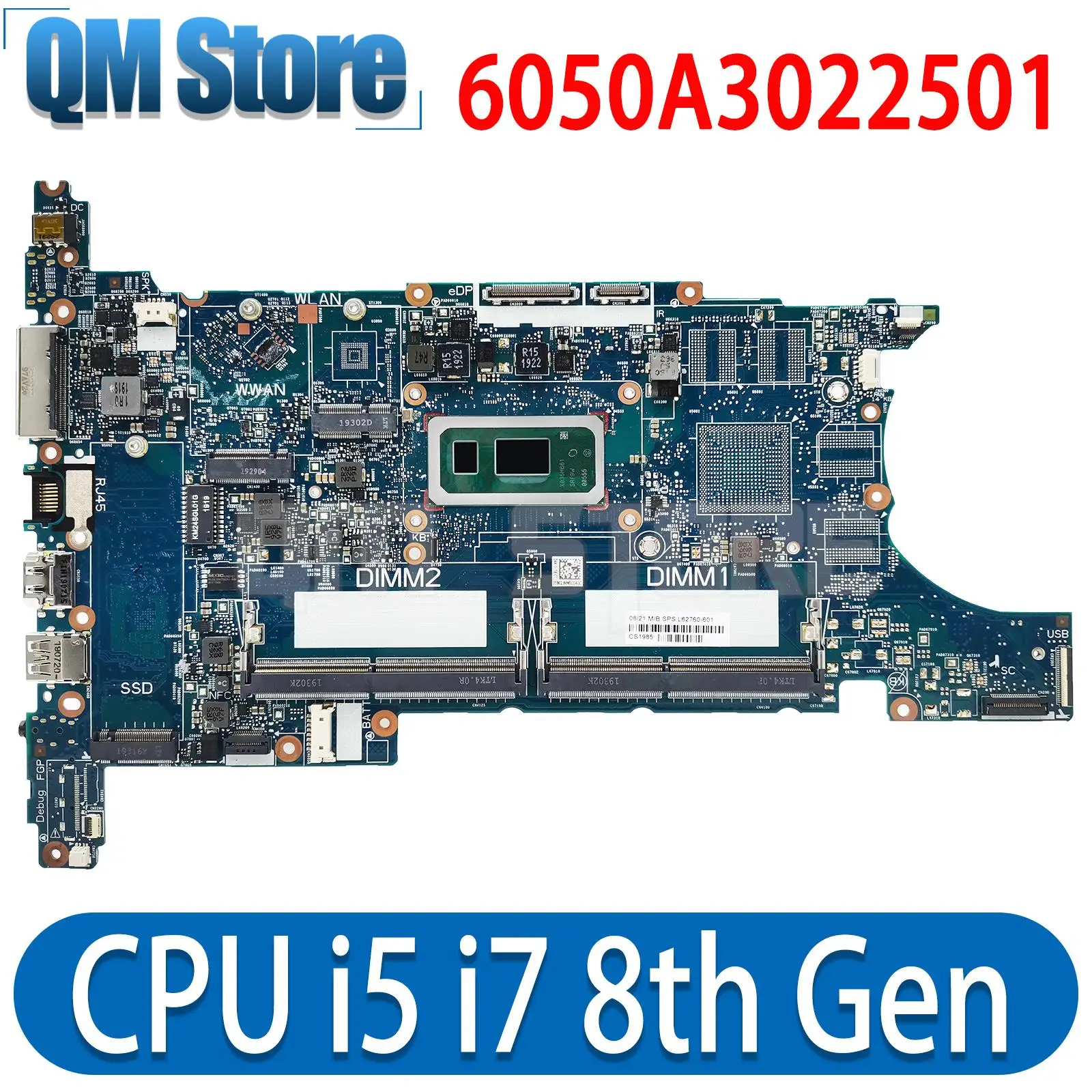 Carte mère HP Elitebook G6 avec CPU i5/i7 8e et DDR4 – Test et Avis