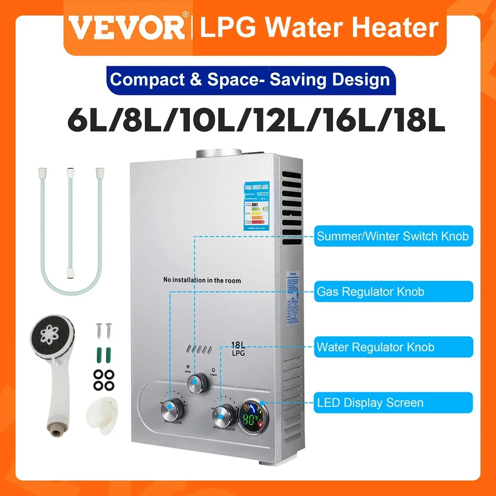 Chauffe-eau GPL en Acier Inoxydable. – Test et Avis