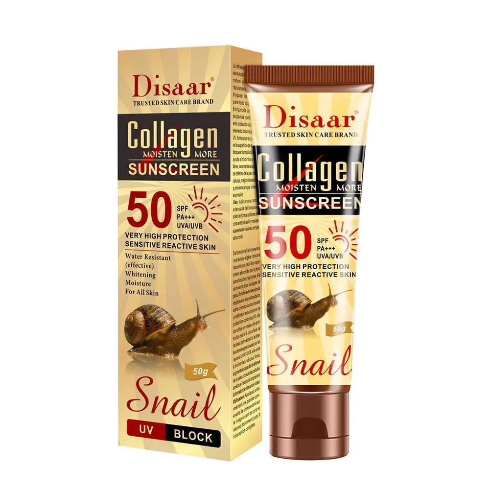 « Crème solaire collagène escargot, 50g, visage » – Test et Avis