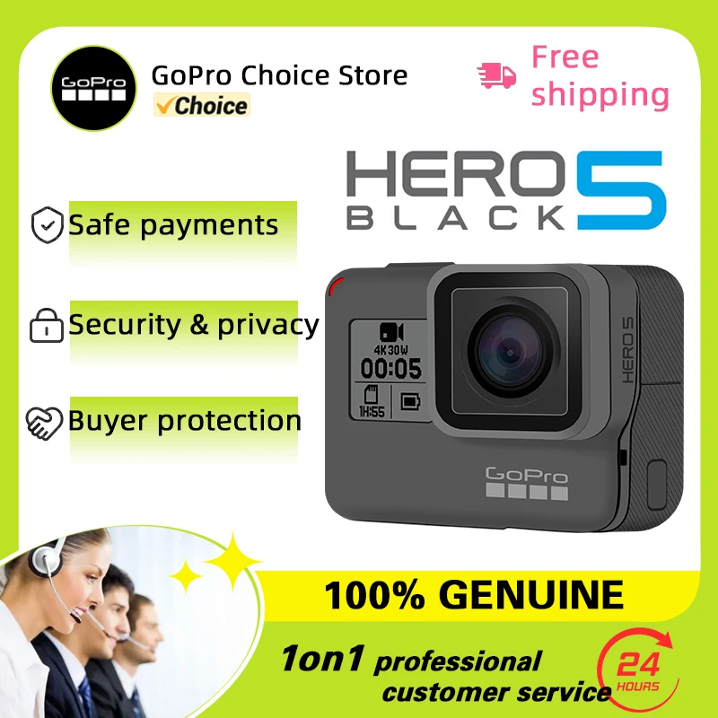 GoPro Hero 5 Black: Action Camera, Ultra HD, Anti-Shake, Moto, Équitation, Photographie aérienne, Carte mémoire – Test et Avis