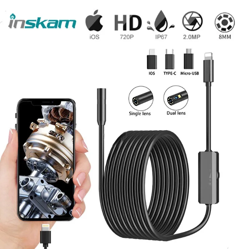 « INSKAM-Caméra endoscopique IP67 étanche 2MP » – Test et Avis