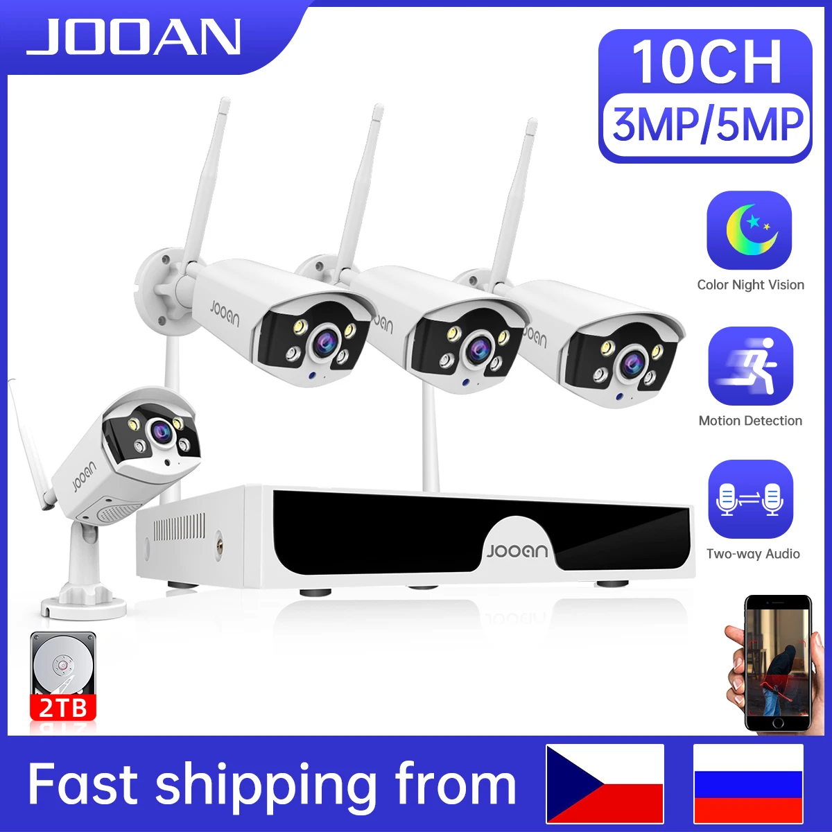 Kit de vidéosurveillance sans fil avec audio bidirectionnel – Test et Avis