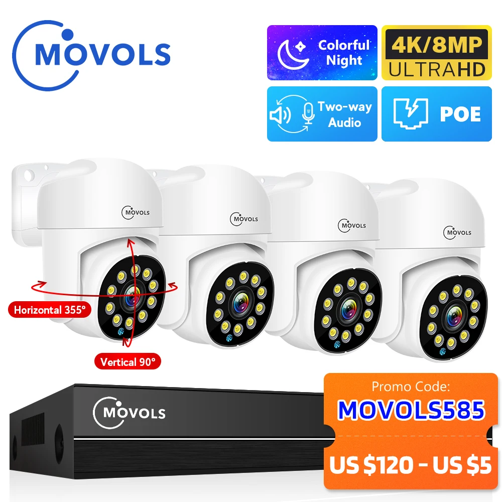 « Kit vidéosurveillance Movols 4K 8 canaux » – Test et Avis