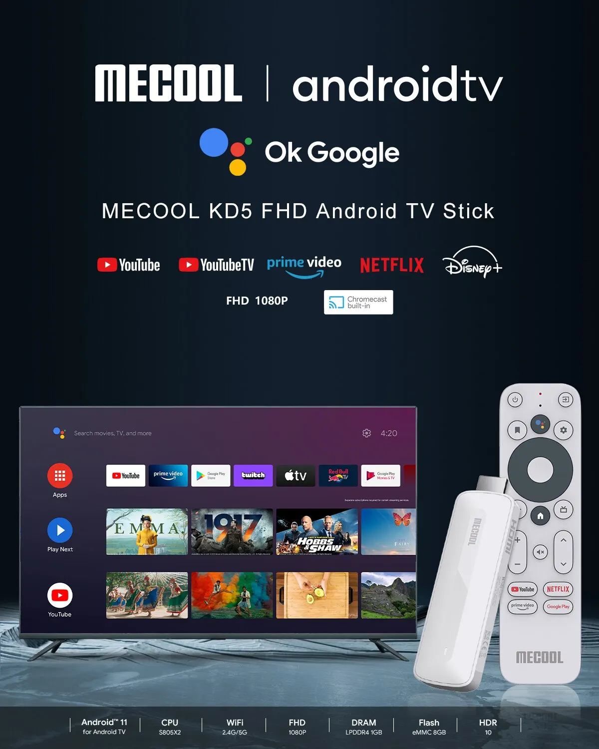 Mecool KD5: Android 11 Smart TV Box. – Test et Avis
