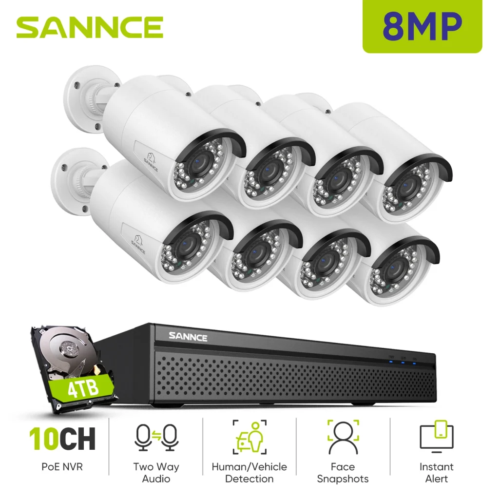 « SANNCE 8CH 5MP filaire NVR POE » – Test et Avis