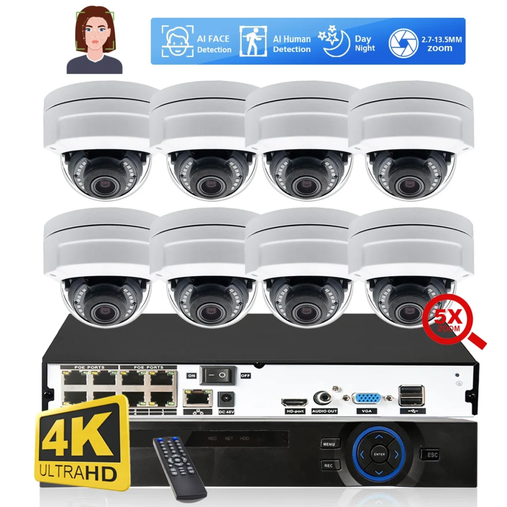 « Surveillance HD 4K 8CH, Zoom 5X, Caméra 8MP » – Test et Avis