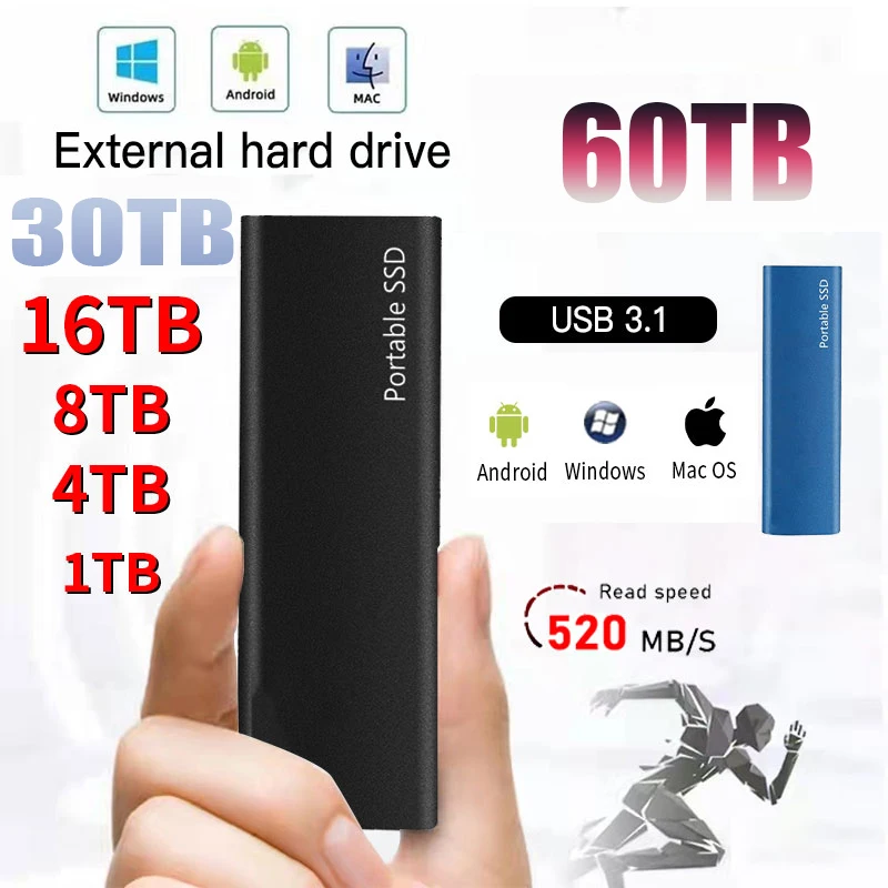 « 1 To SSD Portable, USB 3.1, Wild Type-C, Stockage de Masse » – Test et Avis