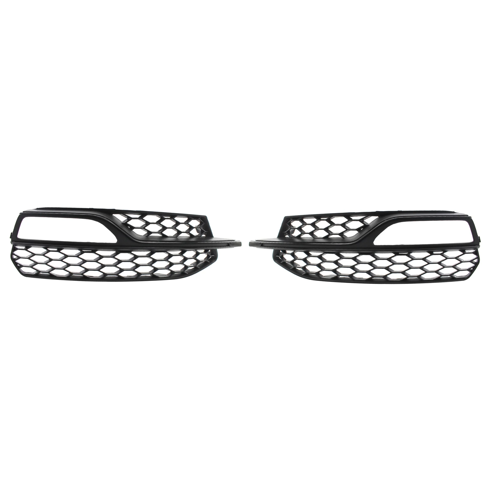 2pcs Honeycomb Front Fog Light Grilles Cover for Audi A3 S-Line 14-16