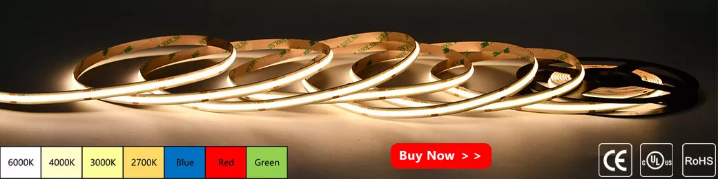 Connecteurs de bande LED COB en forme de L