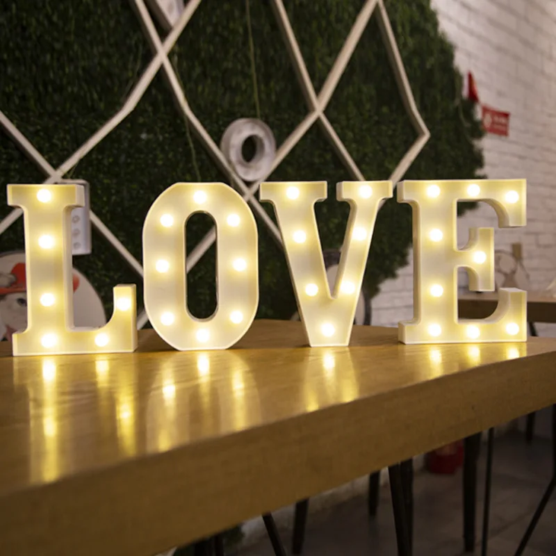 Image 3 de la veilleuse lettre LED