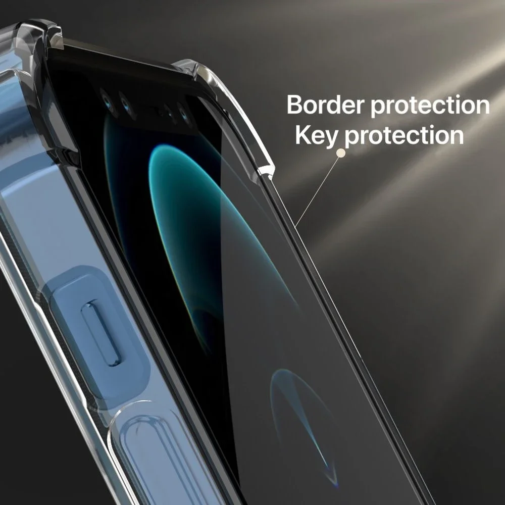 Coque de téléphone antichoc transparente