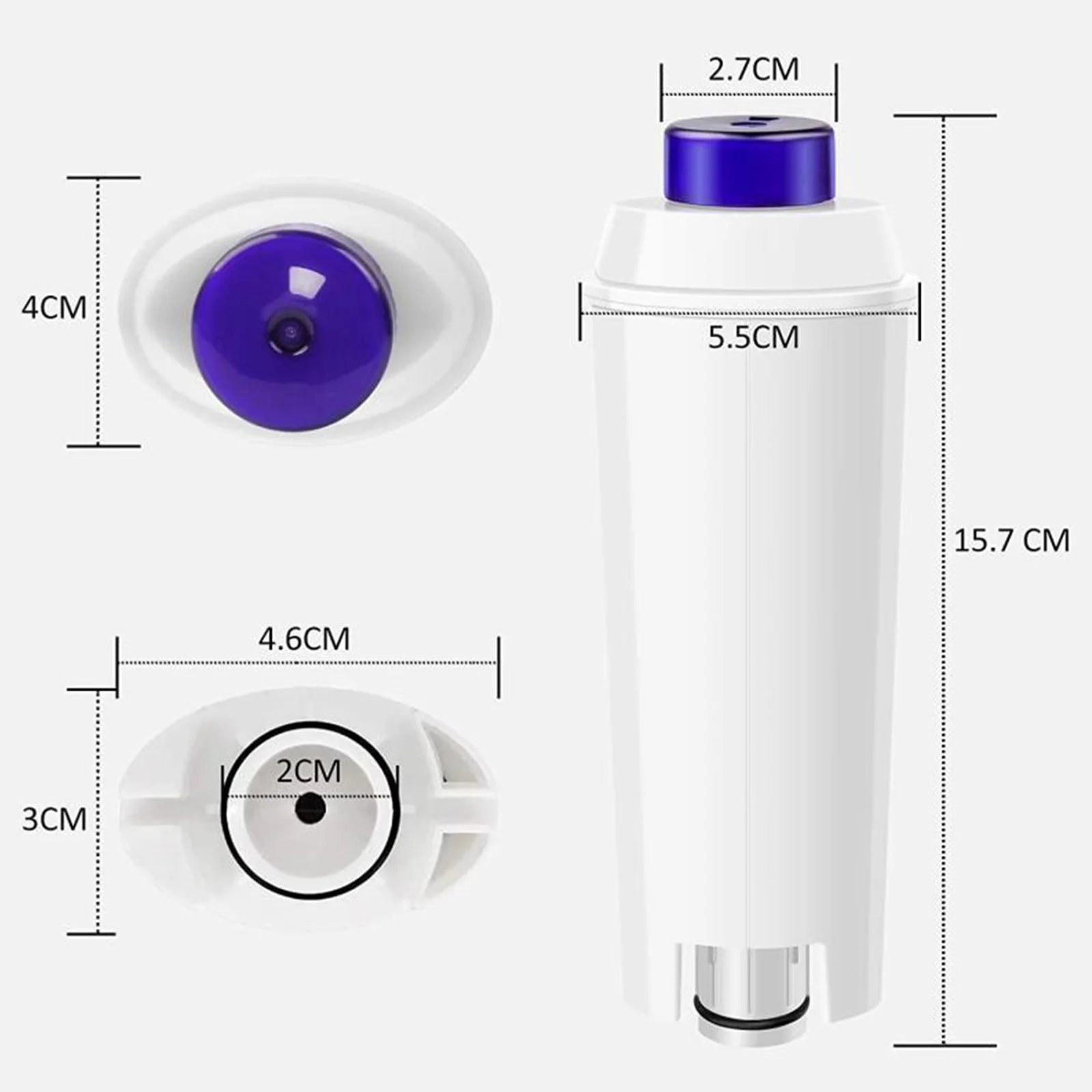 Filtre à eau au charbon actif pour machine à café Delonghi