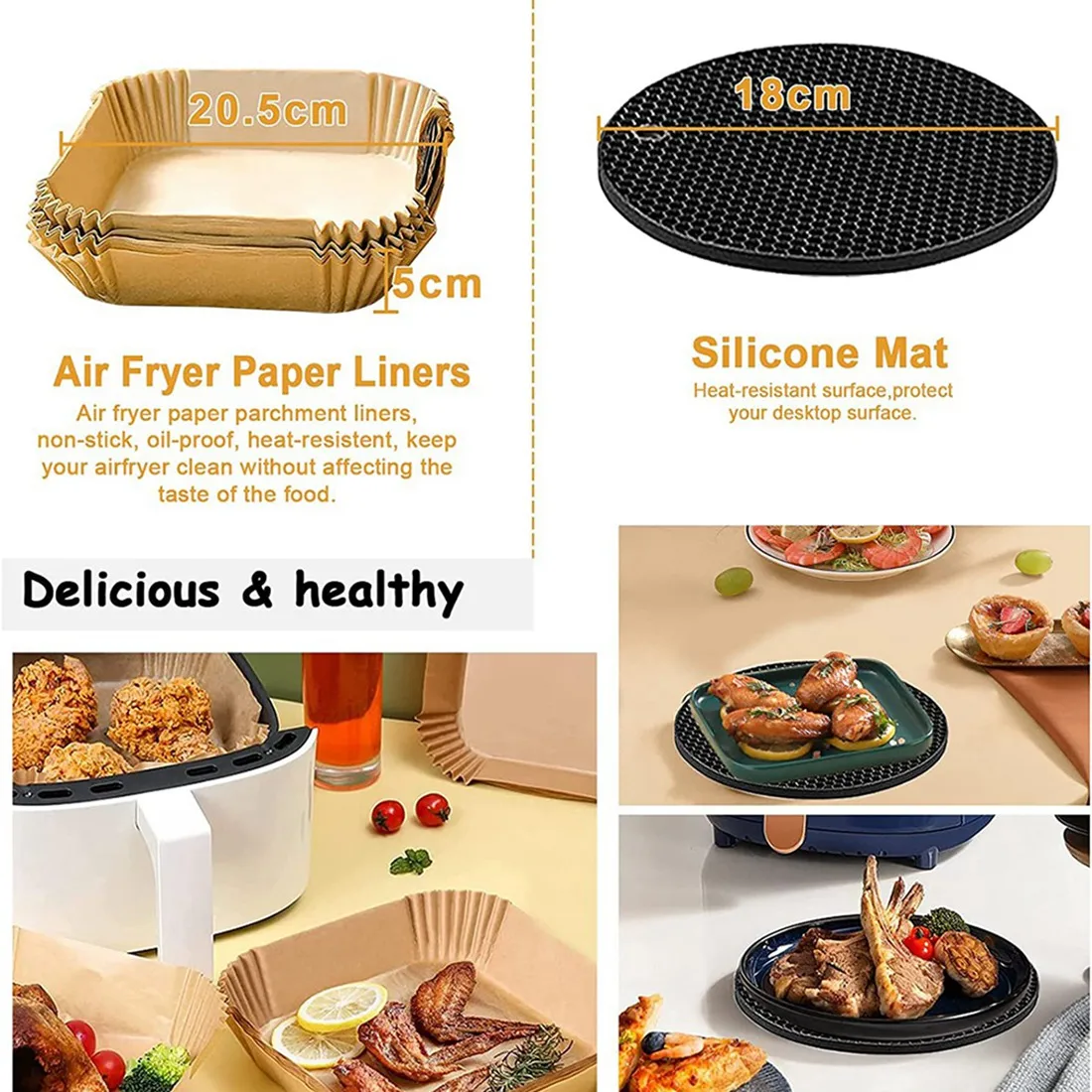 « Accessoires pour friteuse à air carrée » – Test et Avis