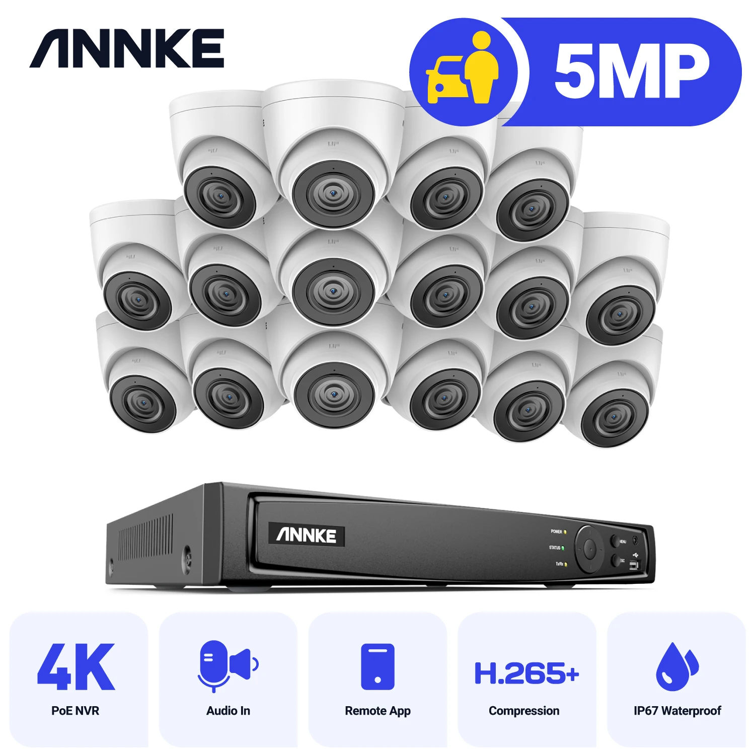 « ANNKE-Système sécurité vidéo 16CH POE » – Test et Avis