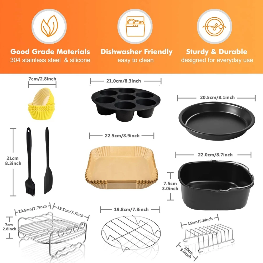 Accessoires pour friteuse à air carrée. – Test et Avis