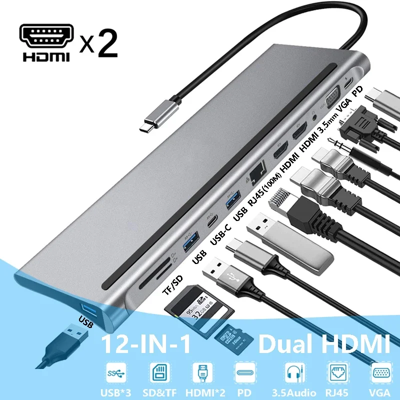 Adaptateur USB-C pour ordinateur portable, station d’accueil – Test et Avis