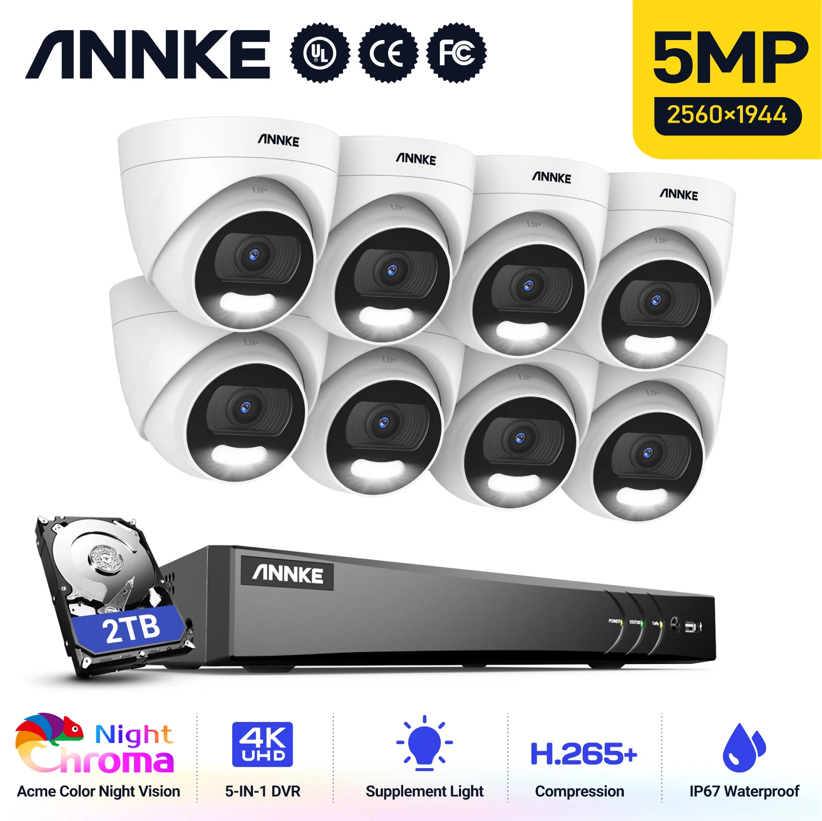 « Annke-Système caméra sécurité 5MP, enregistreur vidéo » – Test et Avis
