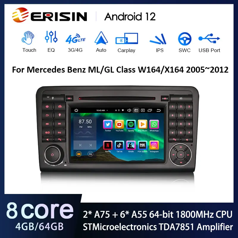 Autoradio ES8583L compatible Mercedes Benz ML – Test et Avis
