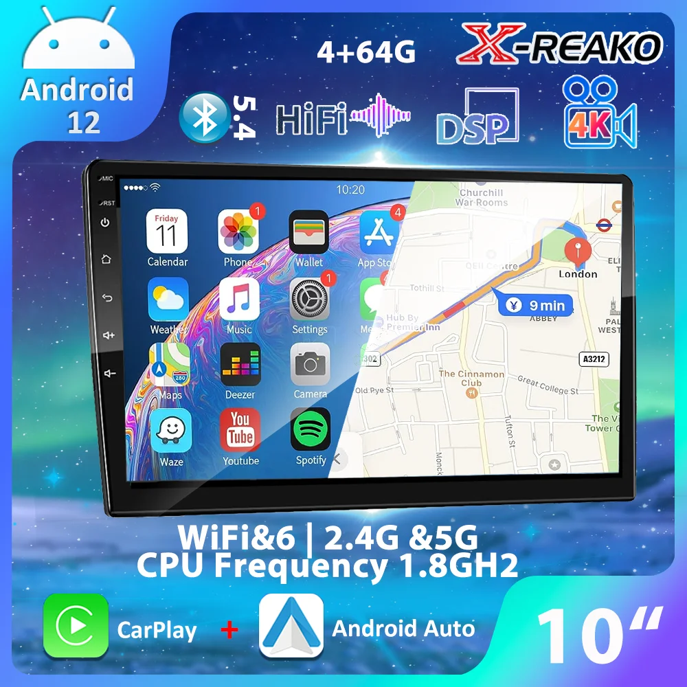 Autoradio X-REAKO avec écran tactile MP5 10″ – Test et Avis