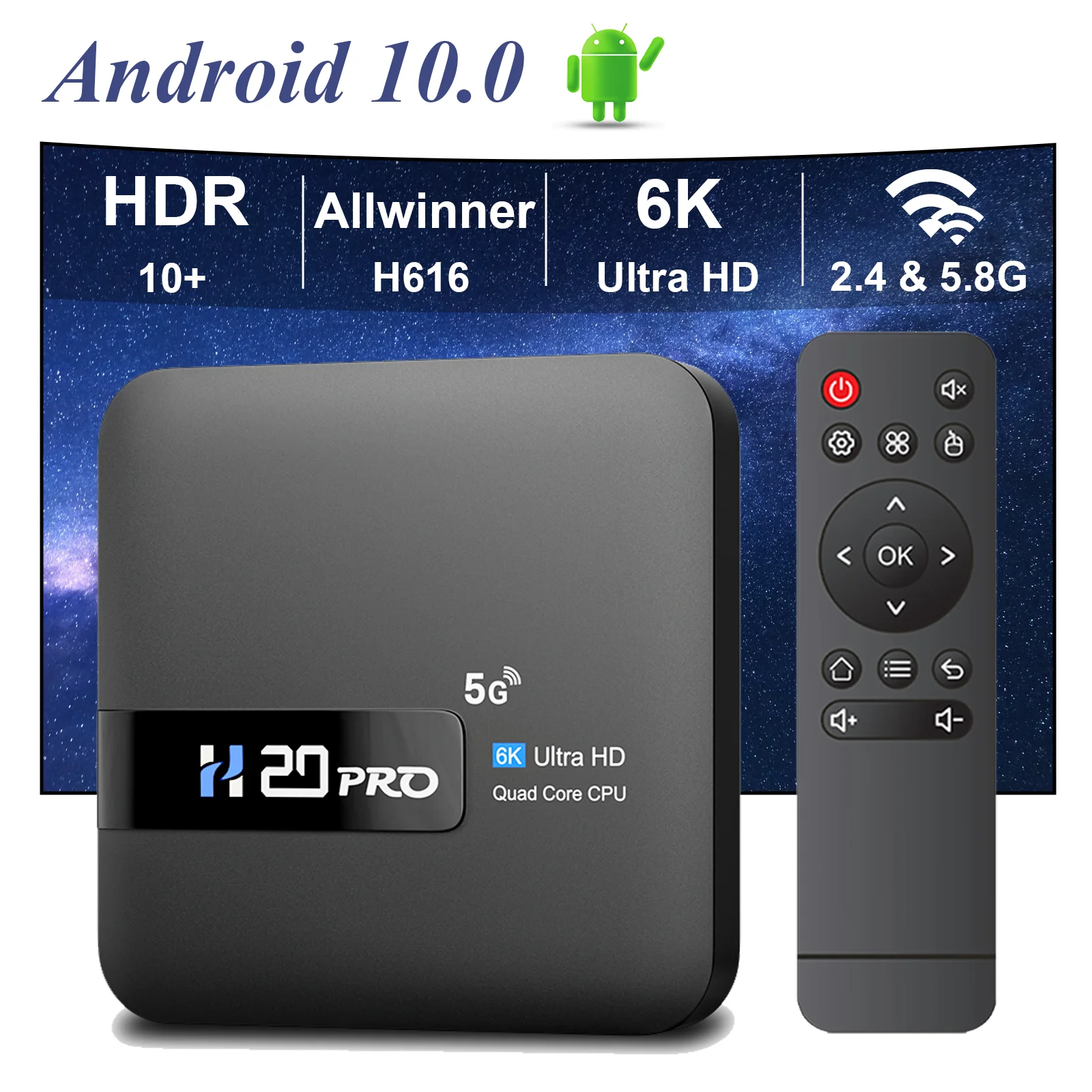 « Boîtier Smart TV Android 10.0 tout-en-un » – Test et Avis