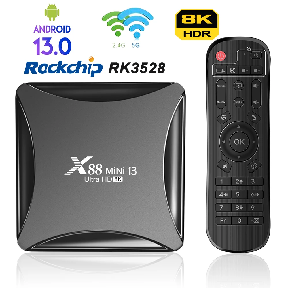 Boîtier Smart TV X88 Pro MINI 13 – Test et Avis