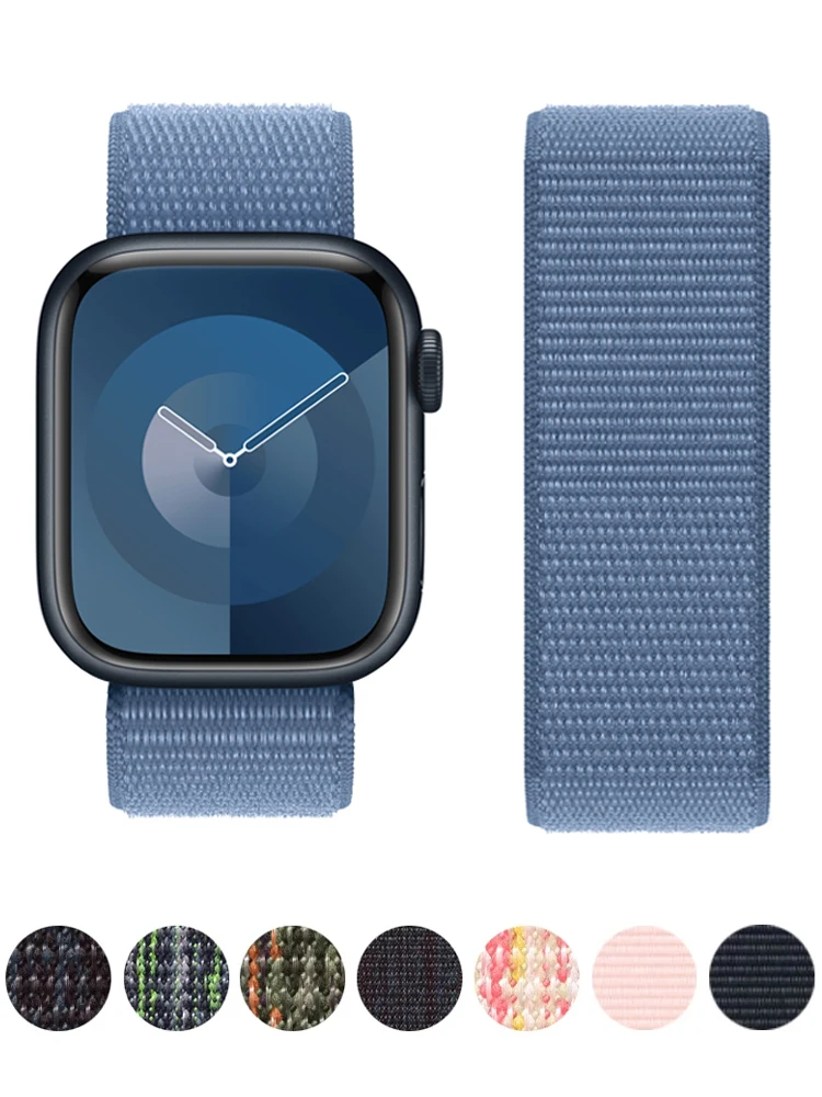 Bracelet nylon Apple Watch multi-tailles, Séries 9-3 – Test et Avis