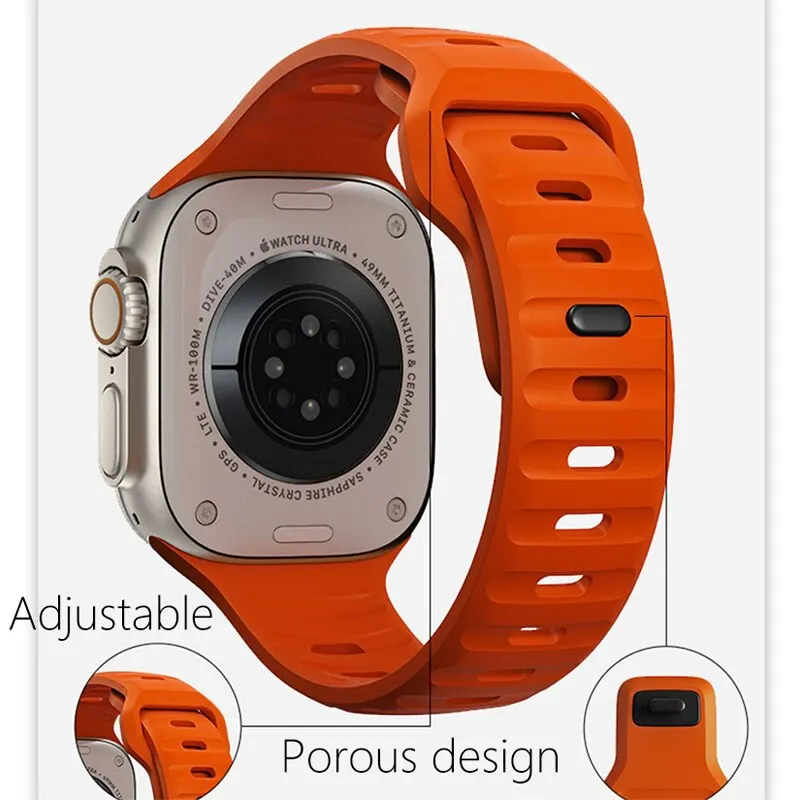 « Bracelet silicone Apple Watch Series 8-1, SE » – Test et Avis