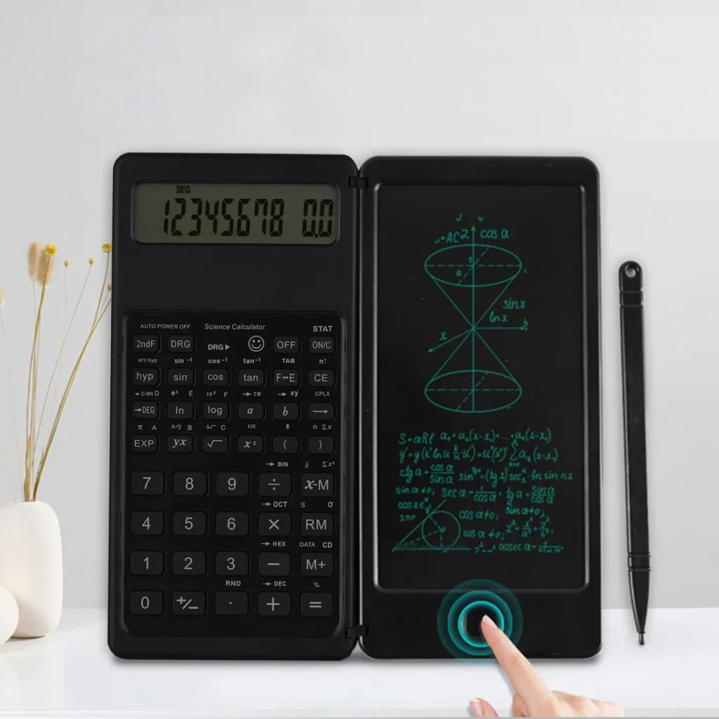 Calculette pliable, écran grand, tablette effaçable. – Test et Avis