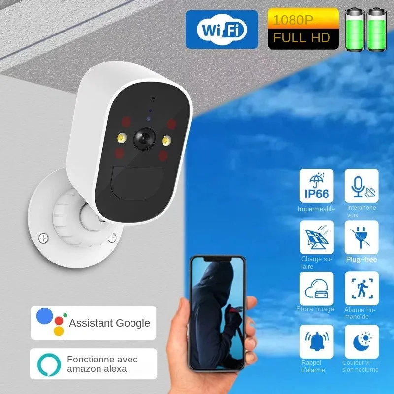 Caméra IP WiFi HD 1080p, sécurité sans fil avec audio et vision nocturne – Test et Avis