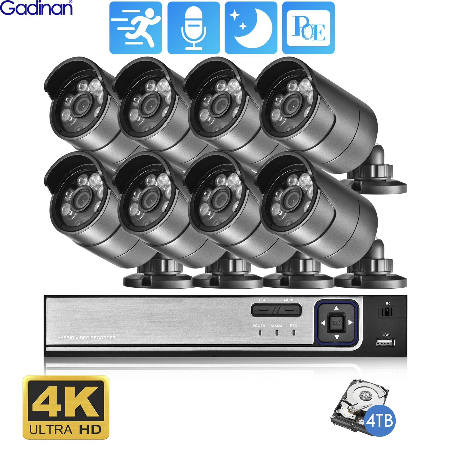 Caméra de sécurité 4K POE 8MP – Test et Avis